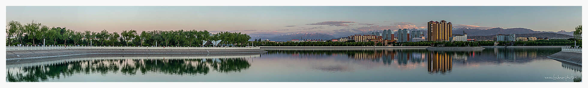 Jiayuguan Lake Panorama